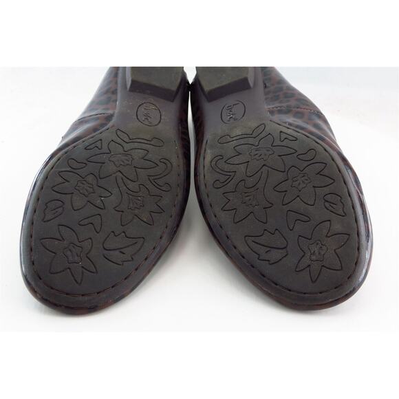 Born concept Smoking Flats‎ Brown Synthetic Women Shoes Size 7.5 Medium - Picture 7 of 7